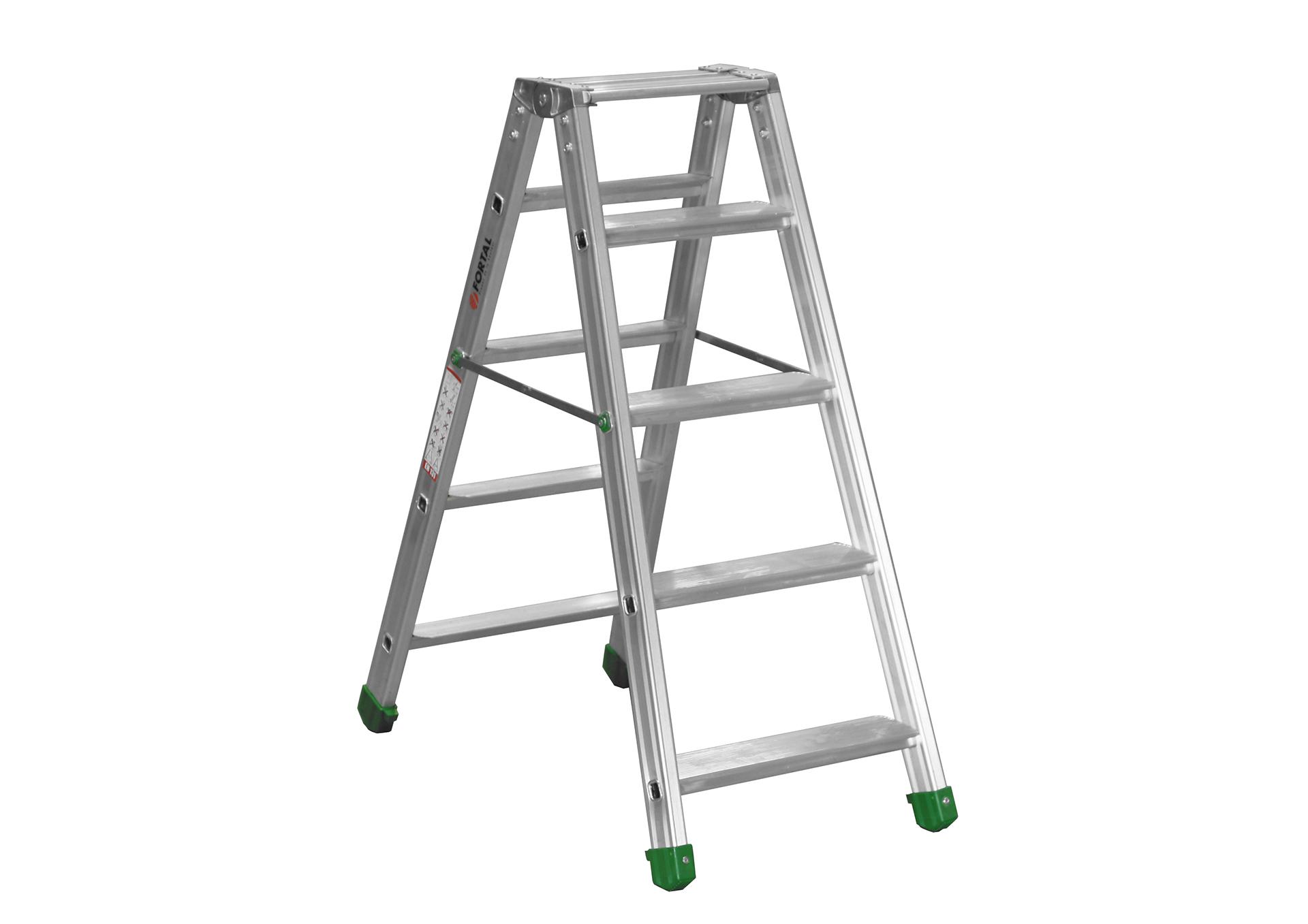 ESCABEAU_EPF_DOUBLE_ACCES Vue Escabeau professionnel EPF double accès