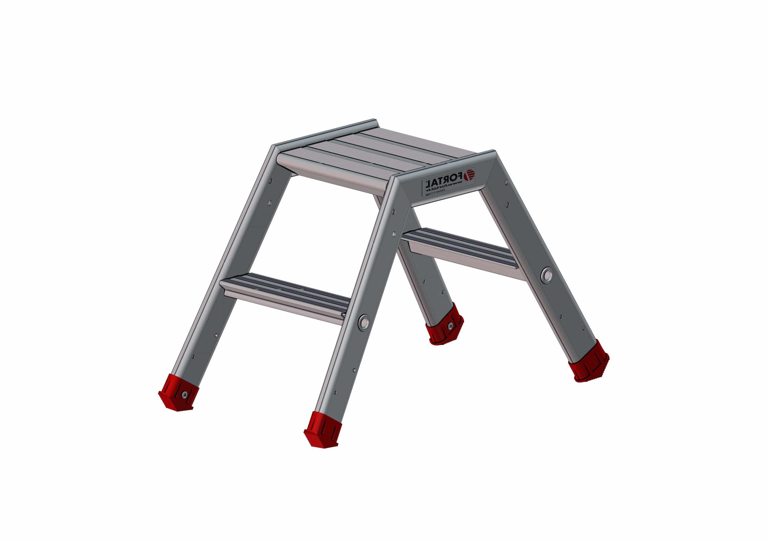 F050250002_EPDA_arriere Vues 3D arrière du marchepied monobloc EPDA 2 marches