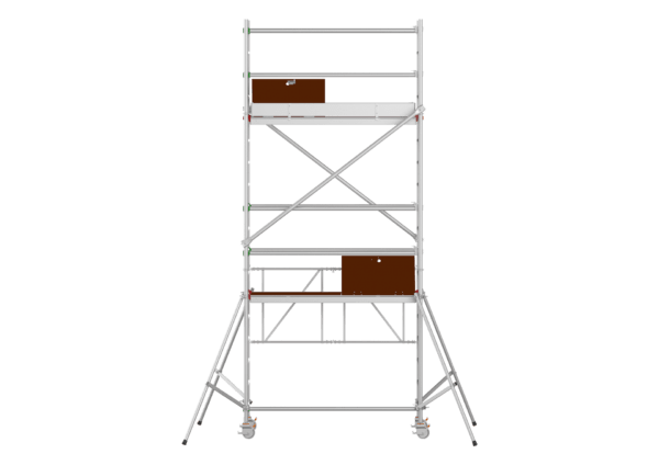 Echafaudage roulant grande profondeur (870mm) à montage sécurisé Fortal 