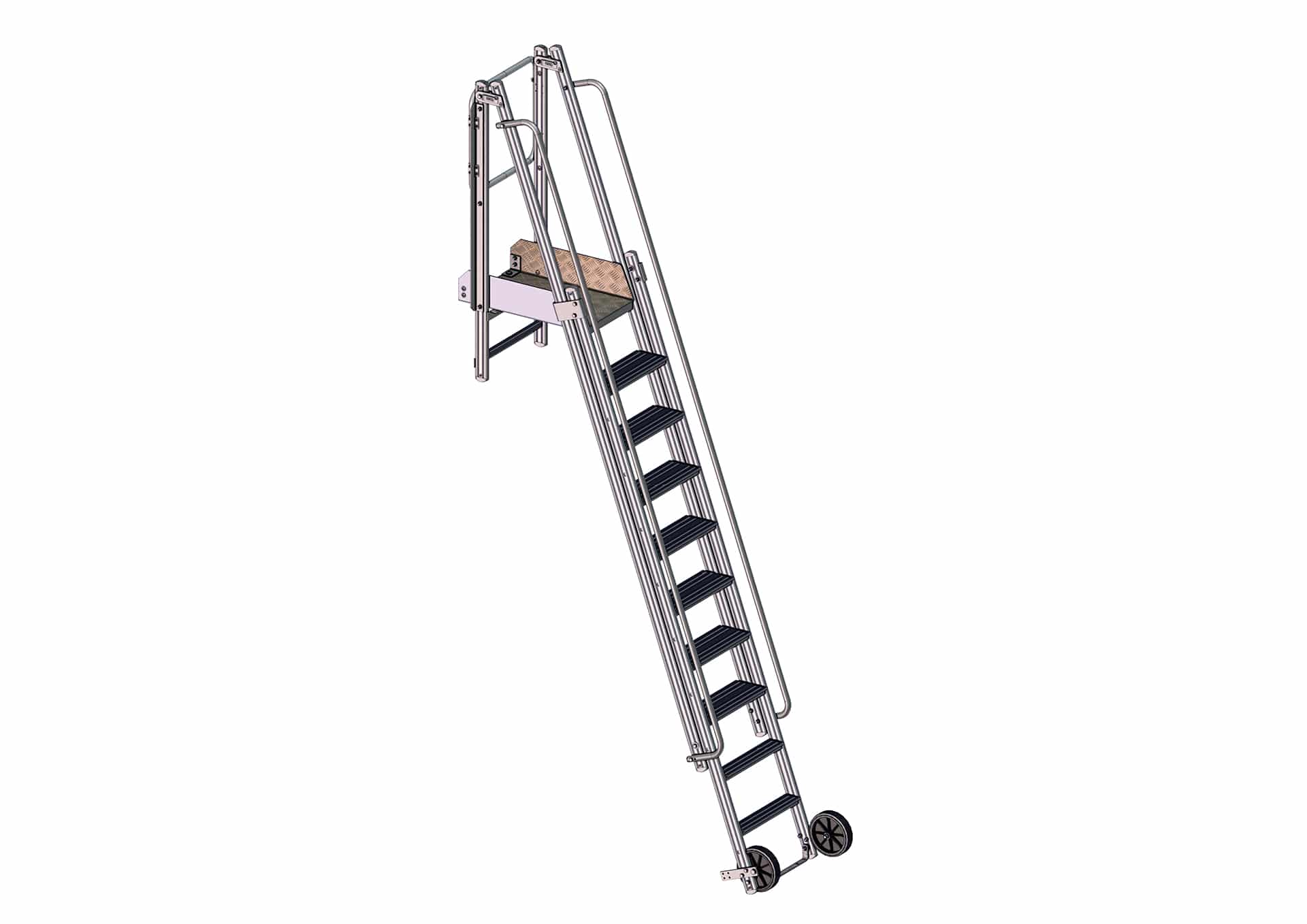 F090169005_Bungalow_Grande_hauteur_AVANT Vues 3D avant de la plateforme bungalow grande hauteur