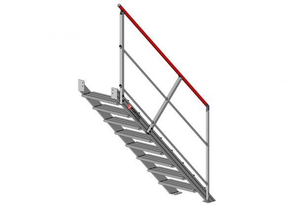 Escalier droit inclinaison 45° (F811451800-060_ESCALIER_DROIT_45deg_8marches_larg600_ARRIERE) | Produits standards > Escaliers