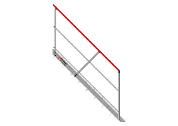 Escalier droit inclinaison 45° (F811451800-060_ESCALIER_DROIT_45deg_8marches_larg600_COTE) | Produits standards > Escaliers