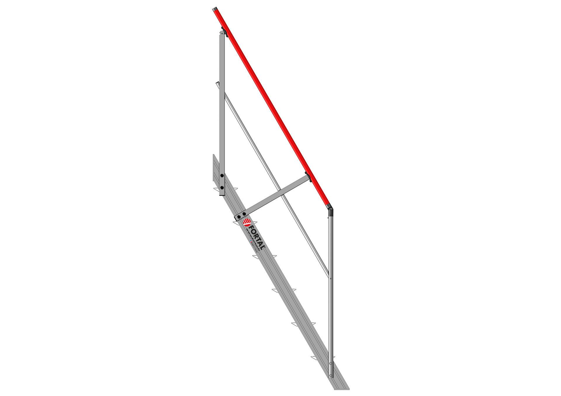 Escalier droit inclinaison 60° (F811601750-080_ESCALIER_DROIT_60deg_6marches_larg800_COTE) | Produits standards > Escaliers