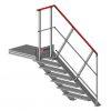 Escalier à palier inclinaison 45° (F812451600-080_ESCALIER_PALIER_45deg_8marches-larg800_ARRIERE) | Produits standards > Escaliers