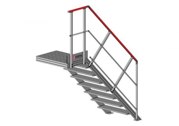 Petit escalier pour hauteur 600mm - 3 marches