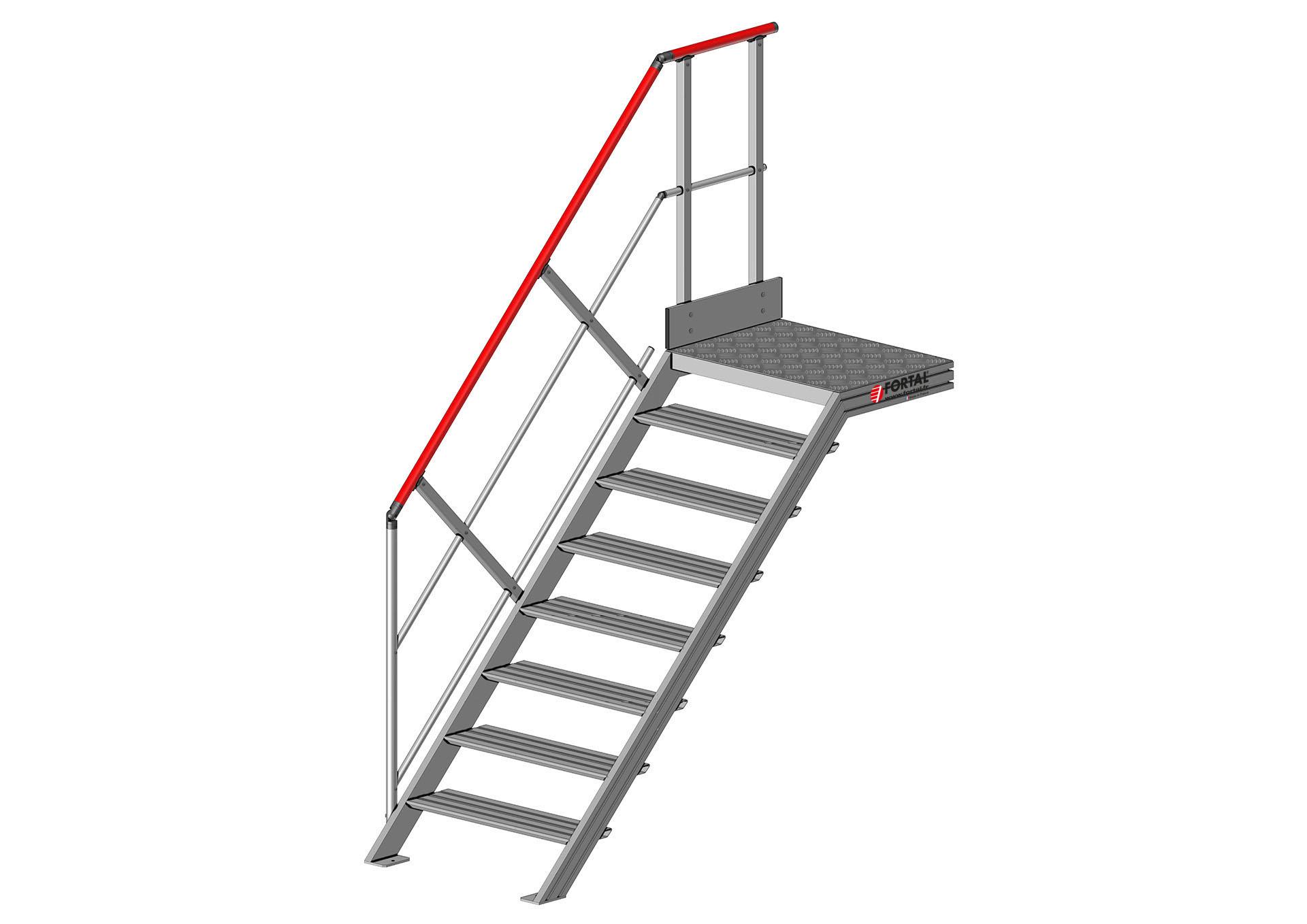 F812451600-080_ESCALIER_PALIER_45deg_8marches-larg800_AVANT Escalier à palier inclinaison 45° (F812451600-080_ESCALIER_PALIER_45deg_8marches-larg800_AVANT) | Produits standards > Escaliers