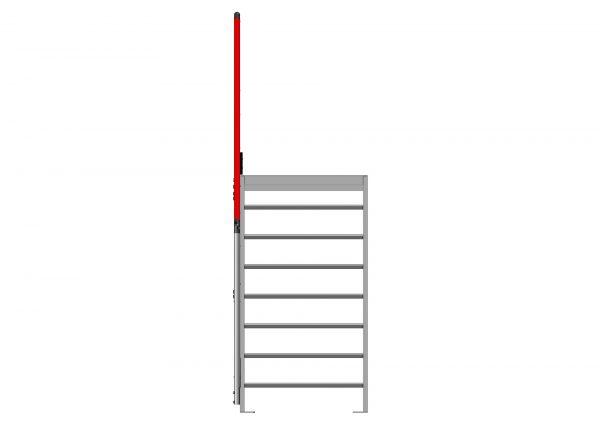 Escalier à palier inclinaison 45° (F812451600-080_ESCALIER_PALIER_45deg_8marches-larg800_FACE) | Produits standards > Escaliers