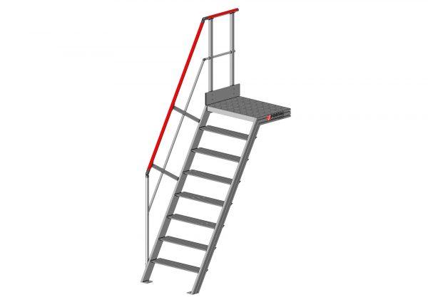 Escalier à palier inclinaison 60° (F812602000-080_ESCALIER_PALIER_60deg_8marches_larg800_AVANT) | Produits standards > Escaliers