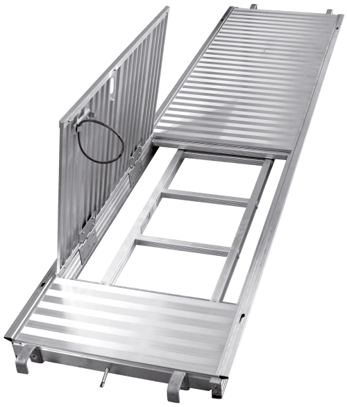 Plancher aluminium avec trappe