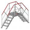 Escalier double accès égal inclinaison 45° (F813451000-060-100_ESCALIER_DOUBLE_EGAL_45deg_larg600_ARRIERE) | Produits standards > Escaliers