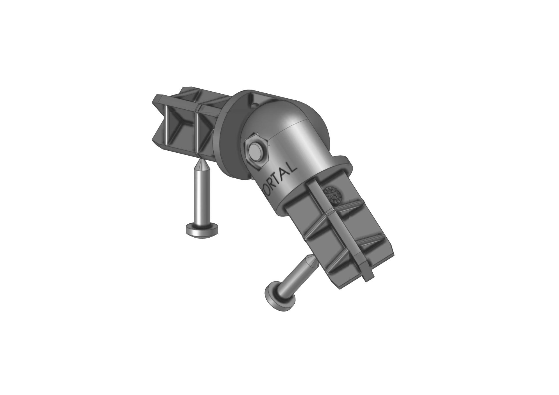 Raccord coude pour tubes Ø27 mm