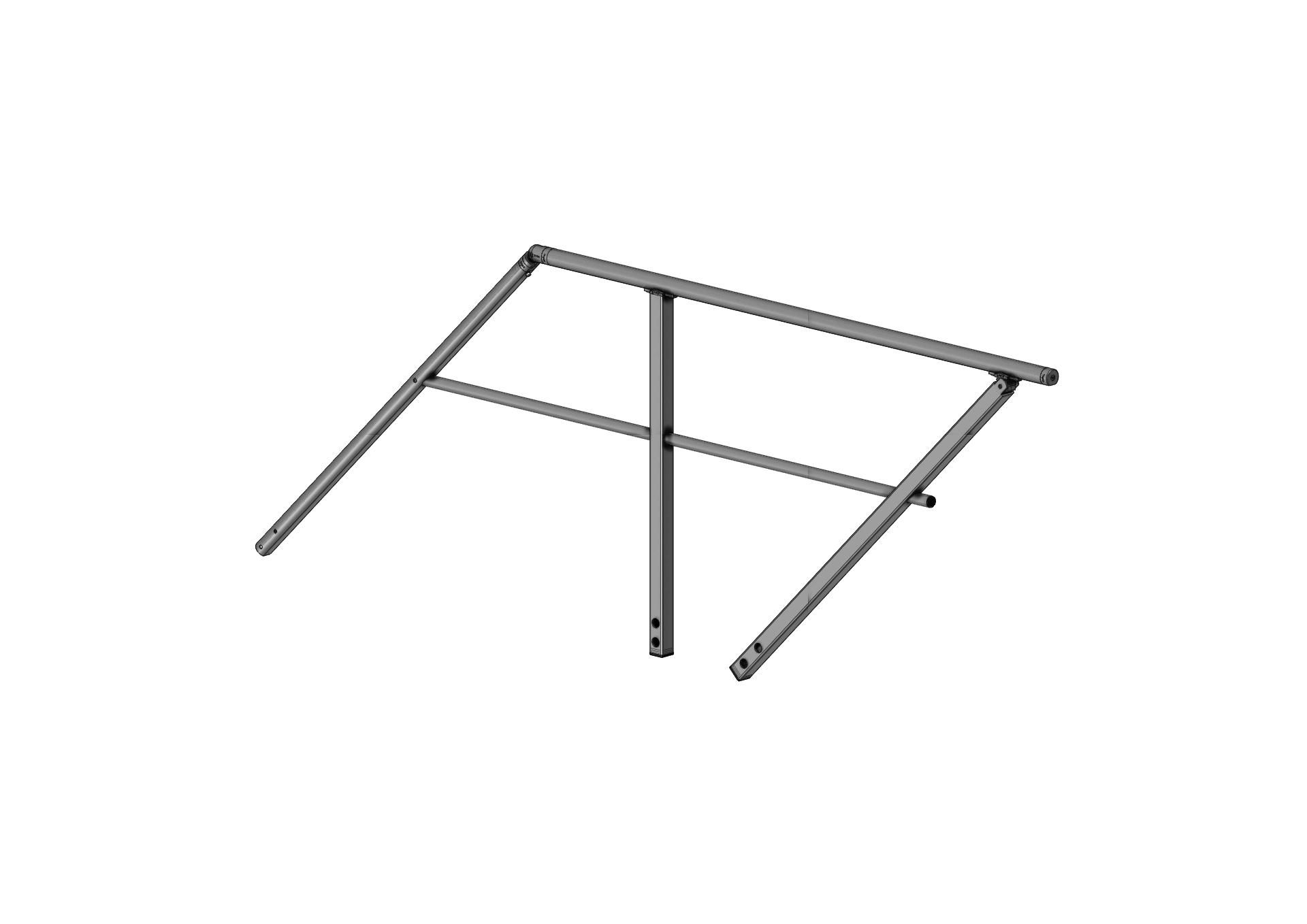 F801030230-001_G-C rampant côté droit Garde-corps rampe (droit) pour quai de chargement/déchargement CONFORT (F801030230-001_G-C rampant côté droit) | Produits standards > Pièces détachées > Garde-corps, portillons et raccords