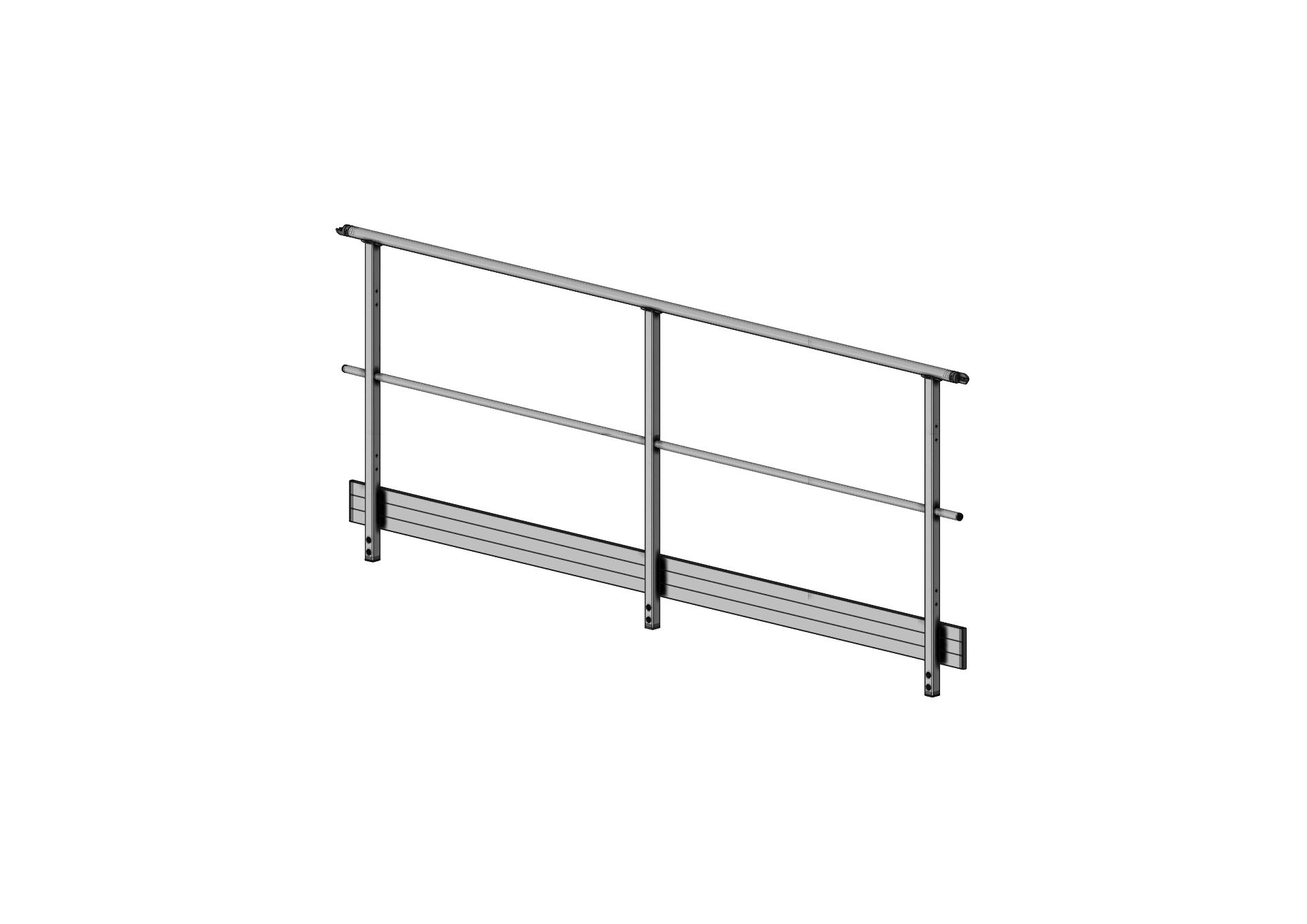 F801030230-003_Garde-corps latéral Garde-corps rampe (droit) pour quai de chargement/déchargement CONFORT (F801030230-003_Garde-corps latéral) | Produits standards > Pièces détachées > Garde-corps, portillons et raccords