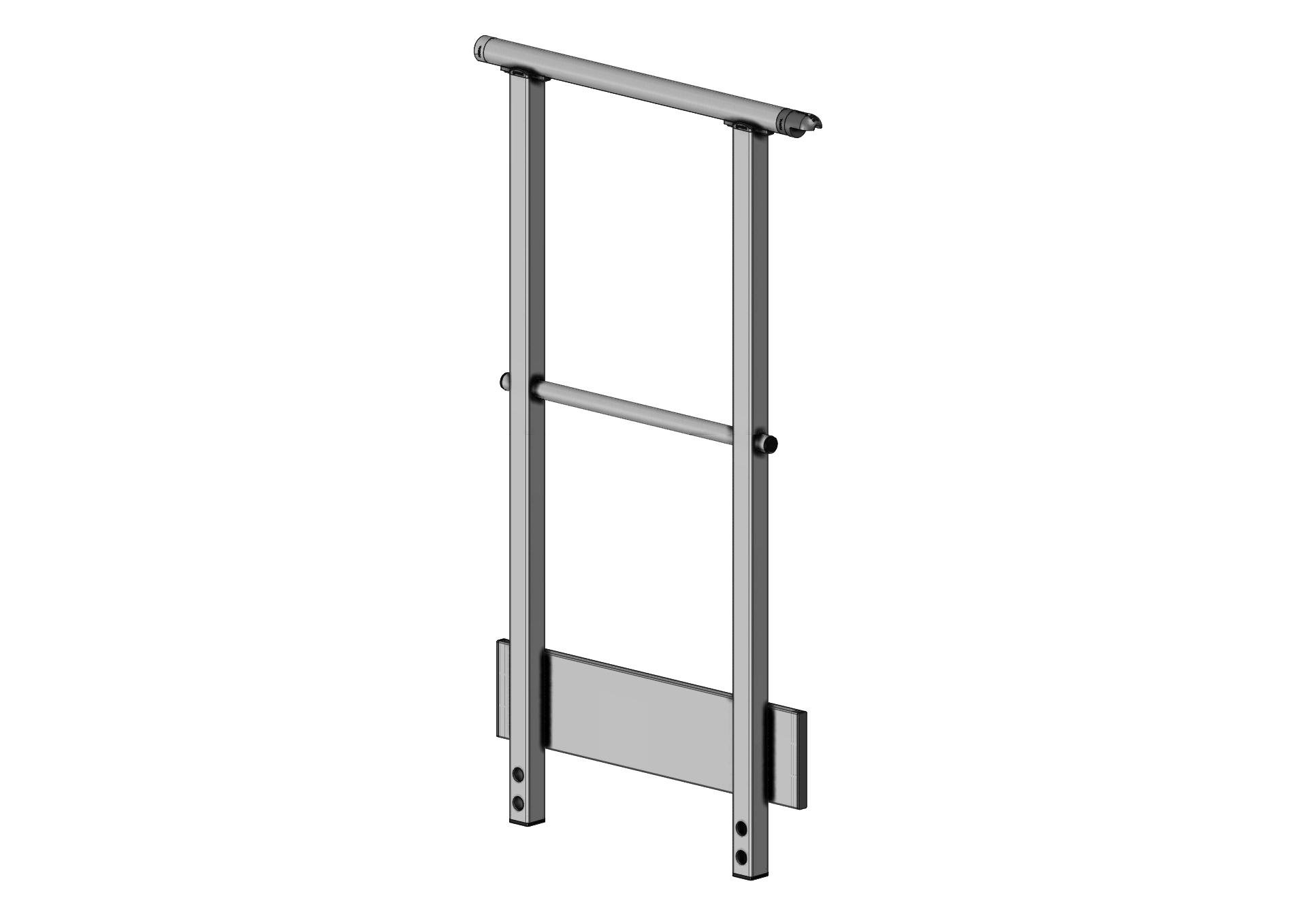 F801030230-004_Garde-corps arrière Garde-corps rampe (droit) pour quai de chargement/déchargement CONFORT (F801030230-004_Garde-corps arrière) | Produits standards > Pièces détachées > Garde-corps, portillons et raccords