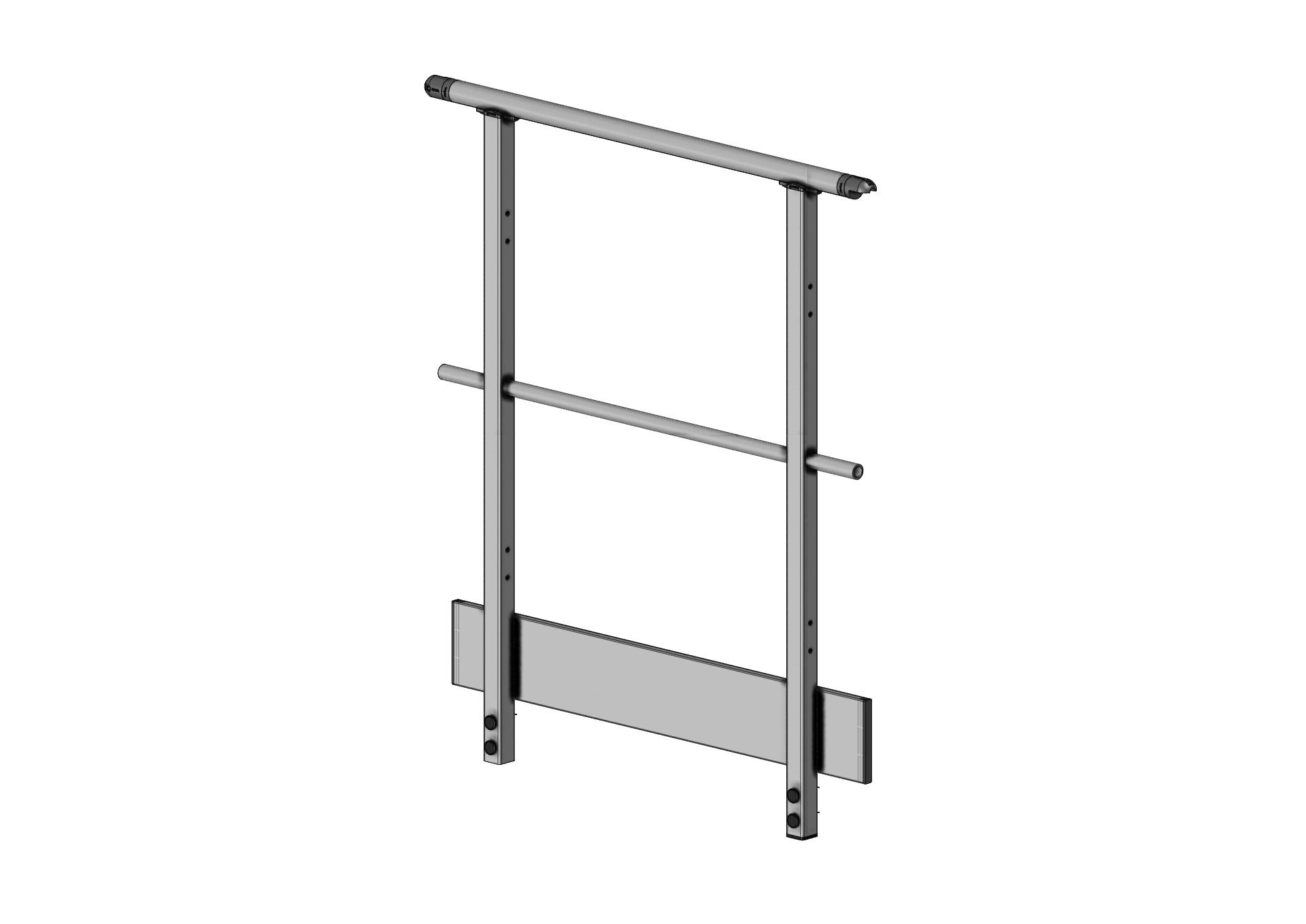 F801140018-002_Garde-corps latéral accès benne long. 1000 Garde-corps latéral pour accès bennes à déchets CONFORT long.1000 mm (F801140018-002_Garde-corps latéral accès benne long. 1000) | Pièces détachées > Garde-corps, portillons et raccords