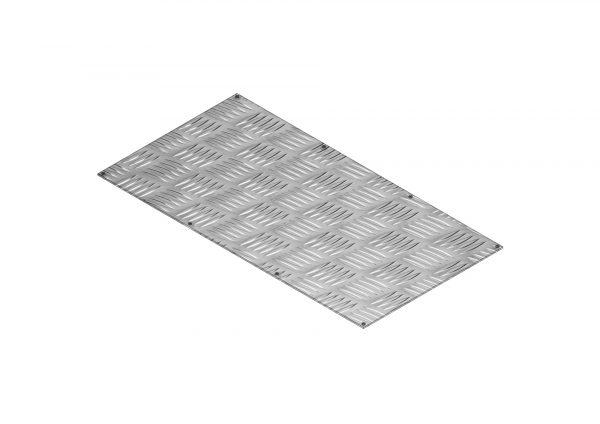 Rampe acier laquée rouge (F030059209_OPTIONS_Plateau_Alu_pour_MR_9marches) | Produits standards > Pièces détachées > Garde-corps, portillons et raccords