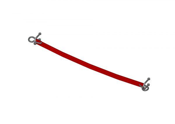 Sangle rouge L.57 cm avec système de fixation (F030090042_OPTION_SANGLE ROUGE AVEC SYSTEME DE FIXATION) | Pièces détachées > Garde-corps, portillons et raccords