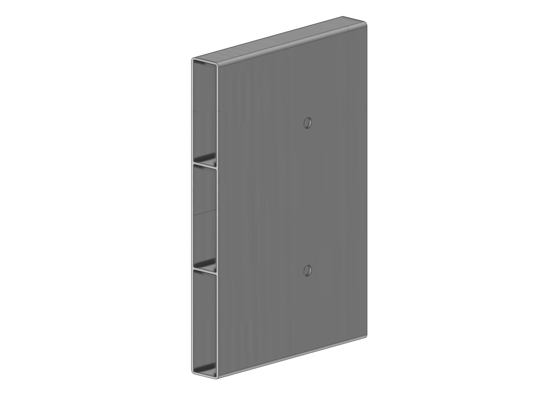 Plinthe aluminium longueur 6020 mm x hauteur 150 mm