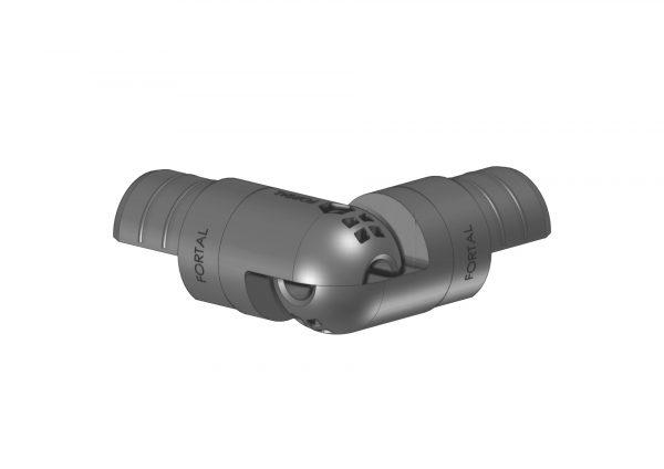 Raccord coude pour tubes Ø40 mm