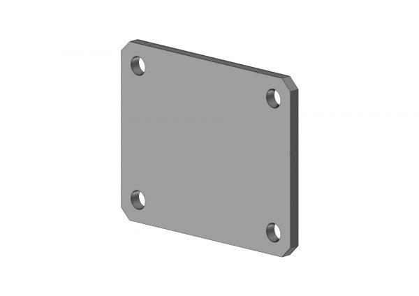 Platine pour liaison plinthe / garde-corps