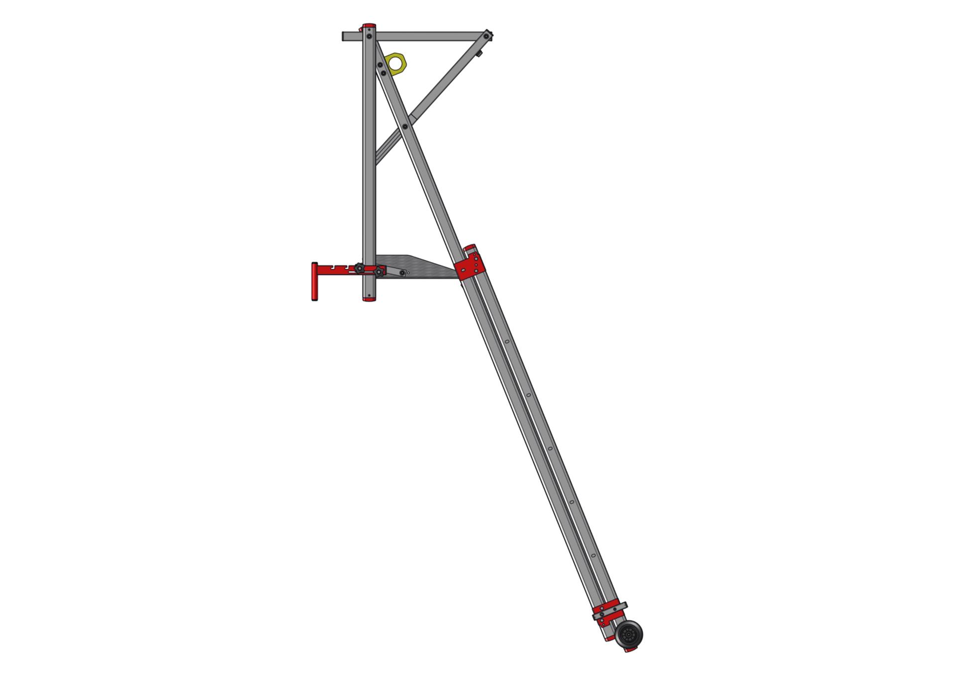 F090160051_PAP_REPLIABLE_POSITION_BASSE_COTE Plateforme accès prémur PAP pliable et réglable en hauteur (F090160051_PAP_REPLIABLE_POSITION_BASSE_COTE) | Produits standards > Plateforme BTP