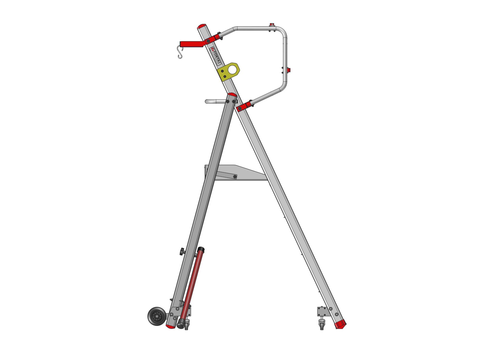 F090182004_PIRL_ROULETTES_ESCAMOTABLES_4marches_COTE Plateforme roulante pliable – roulettes escamotables (F090182004_PIRL_ROULETTES_ESCAMOTABLES_4marches_COTE) | Fortal