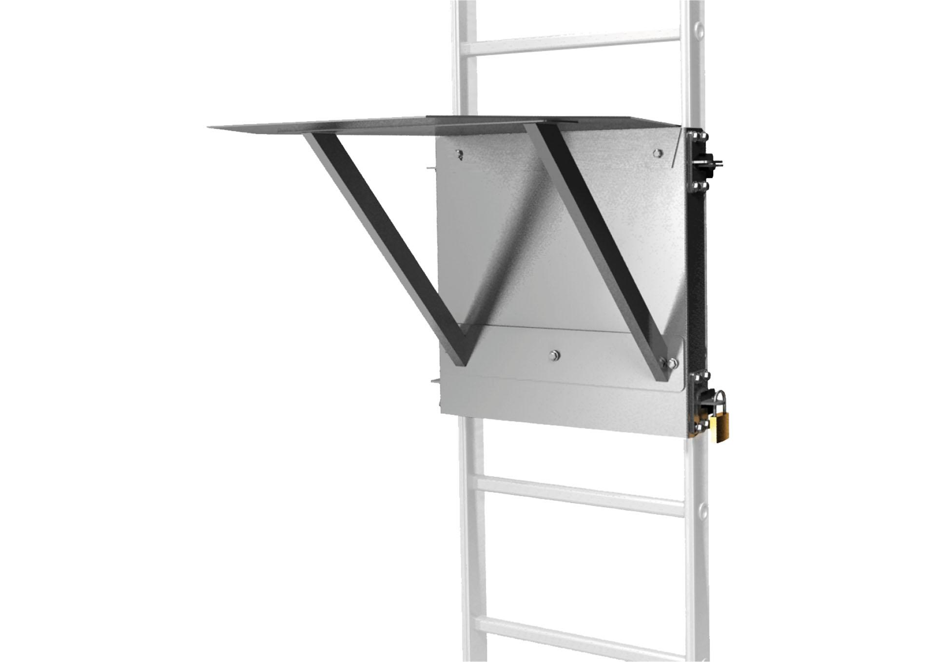 notice de montage porte et panneau conda DOS Demi-porte de condamnation avec opercule (acier) (notice de montage porte et panneau conda DOS) | Produits standards > Echelle à crinoline > Pièces détachées > Accessoires > Garde-corps, portillons et raccords