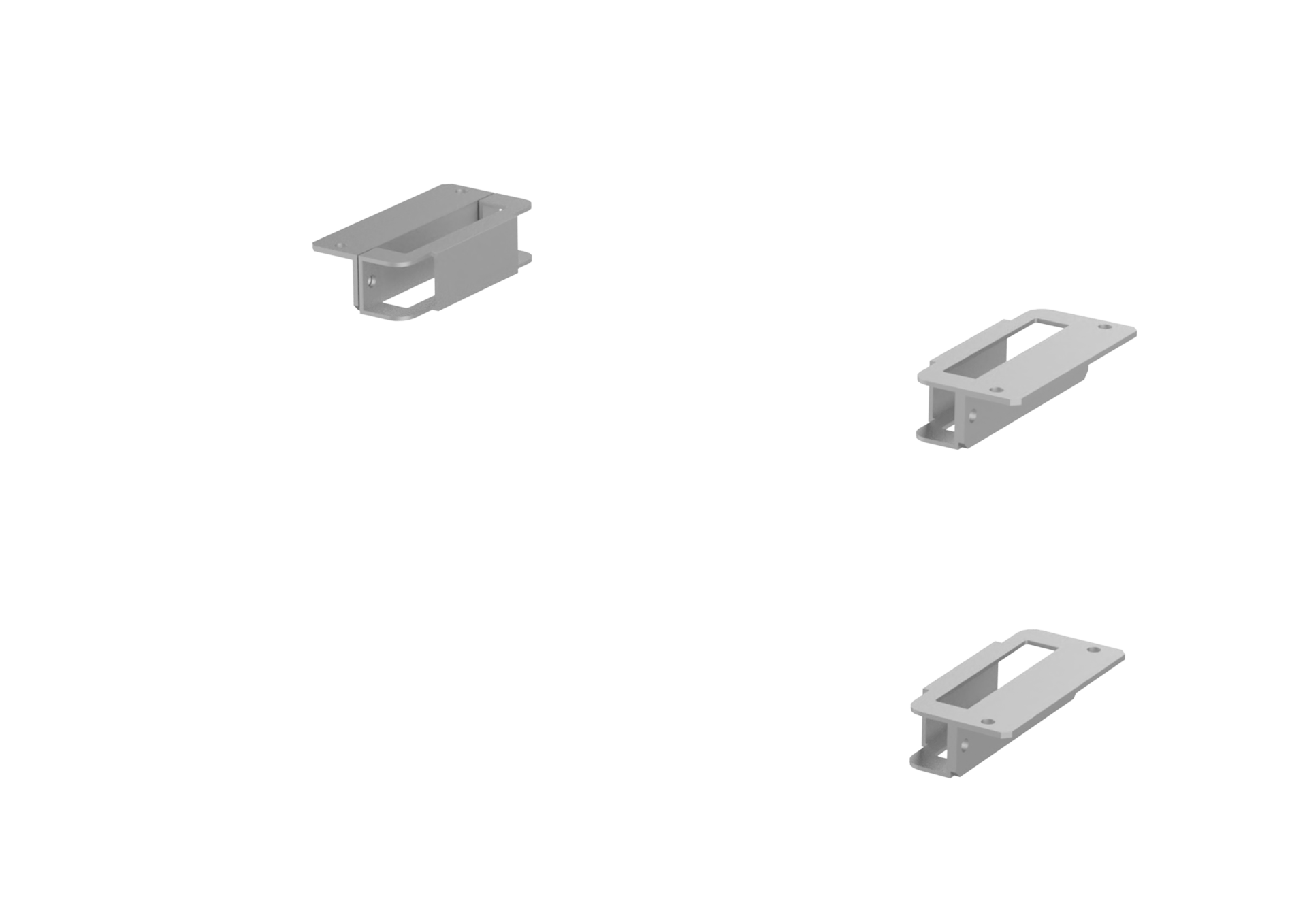 F600700001_KIT_PORTES_CONDAMNATION Kit de fixation portes condamnation (F600700001_KIT_PORTES_CONDAMNATION) | Produits standards > Echelle à crinoline > Pièces détachées > Garde-corps, portillons et raccords