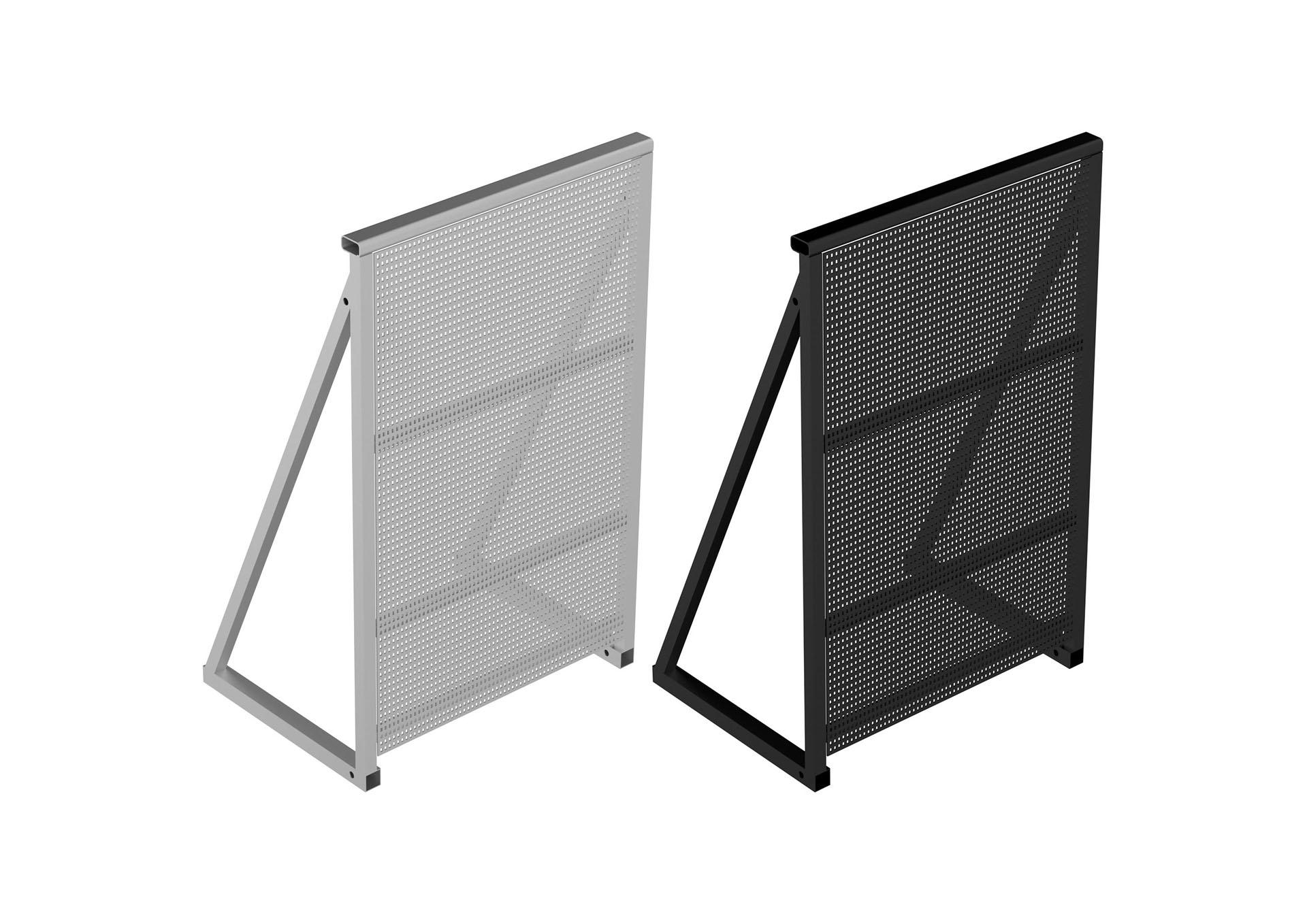 Crash barrière pour passage de câbles aluminium brute et laqué Crash barrière pour passage de câbles aluminium brute et laqué