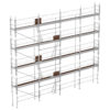 Echafaudage de façade FORTALU multidirectionnel 80m²