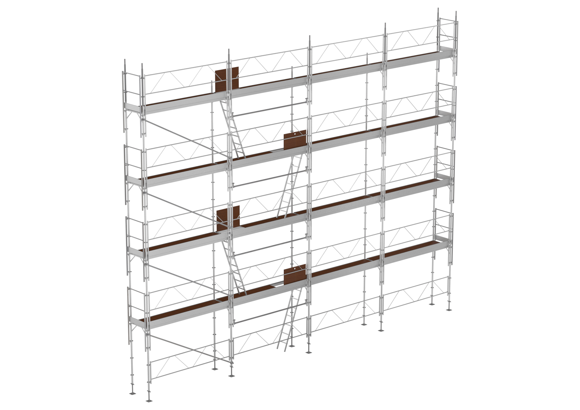 ECHAFAUDAGE_FACADE_130m2 Echafaudage de façade FORTALU multidirectionnel 80m²