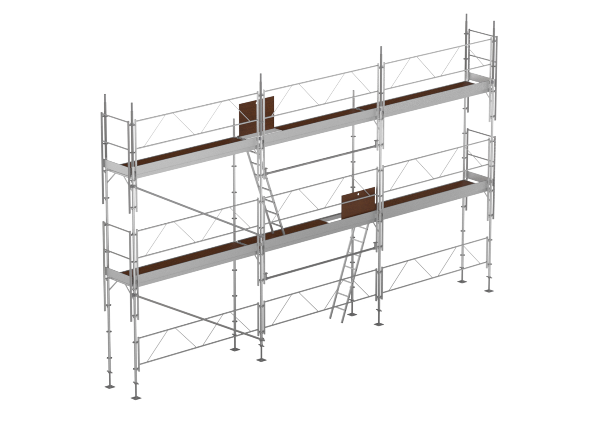 ECHAFAUDAGE_FACADE_60m2 Echafaudage de façade FORTALU multidirectionnel 60m²