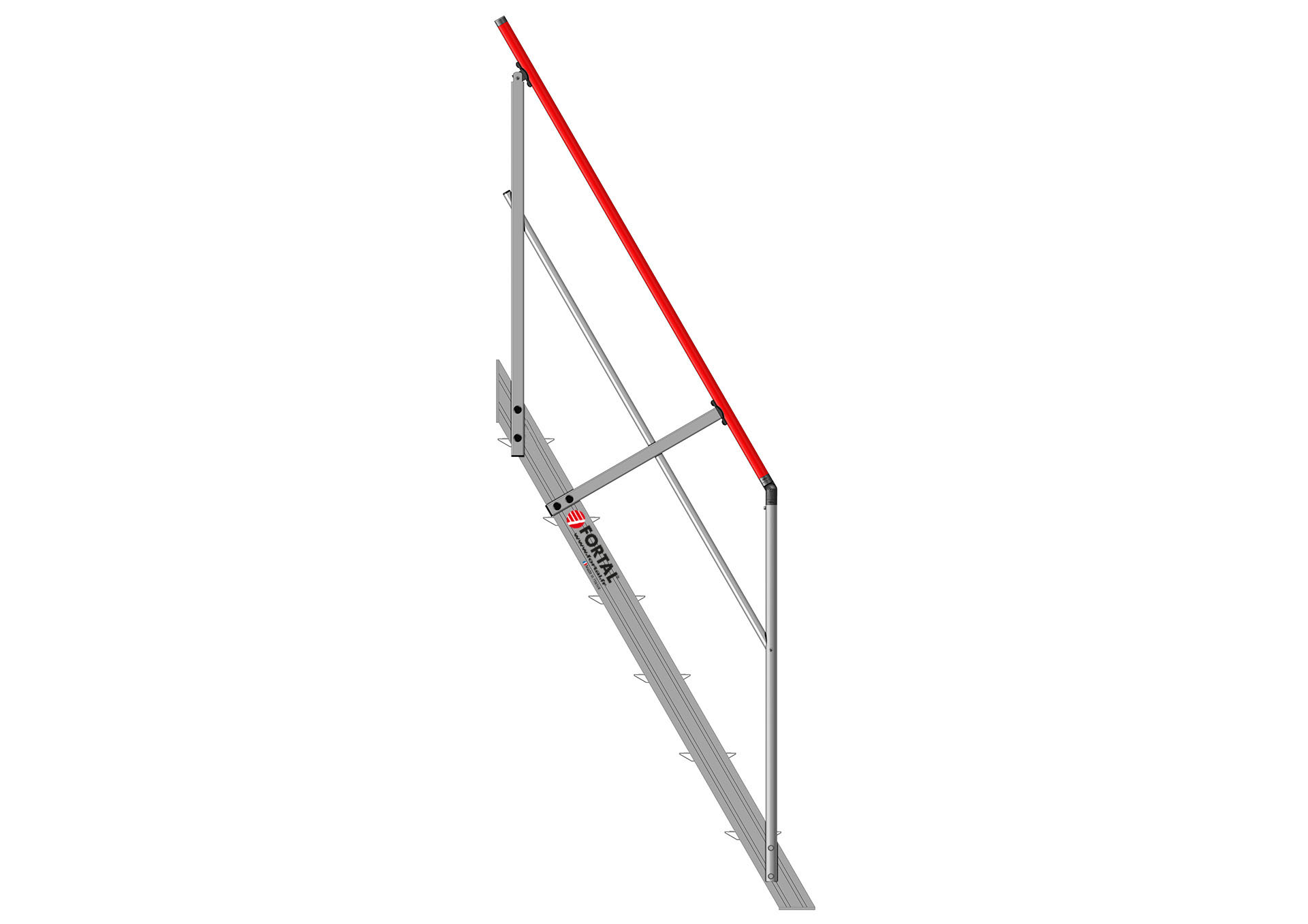 Gerade Treppe Neigungswinkel 60°