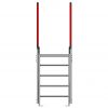 Doppelte Treppe gleicher Zugang Neigungswinkel 45°
